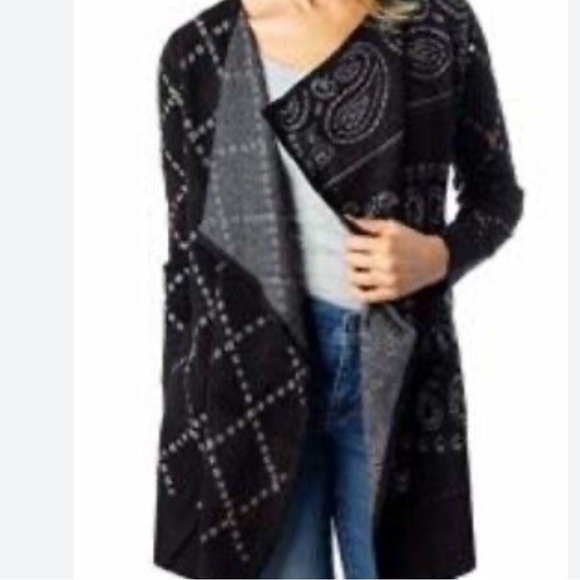 Desigual Memphis Cardigan NWT Size Medium Jeweled sleeves - Picture 5 of 6